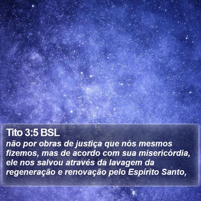 Tito 3:5 BSL Bible Verse Image