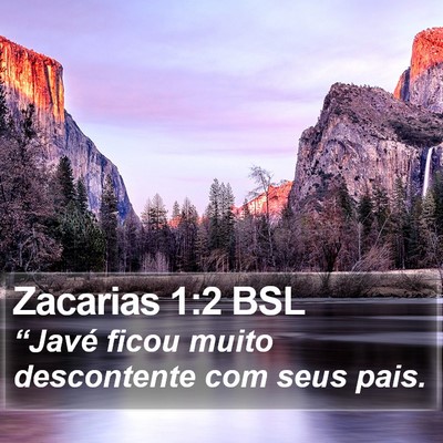 Zacarias 1:2 BSL Bible Verse Image