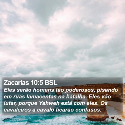 Zacarias 10:5 BSL Bible Verse Image