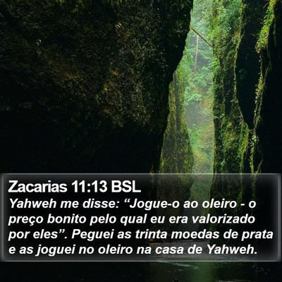 Zacarias 11:13 BSL Bible Verse Image