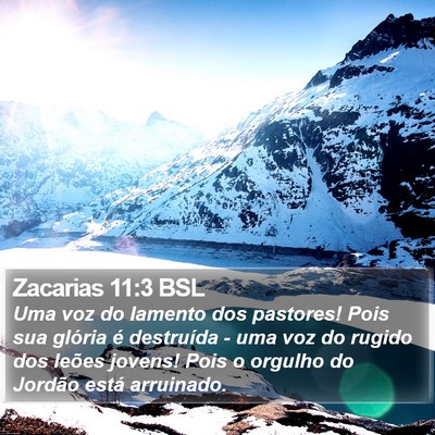 Zacarias 11:3 BSL Bible Verse Image