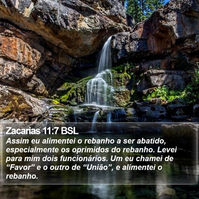 Zacarias 11:7 BSL Bible Verse Image