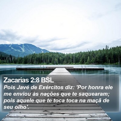 Zacarias 2:8 BSL Bible Verse Image