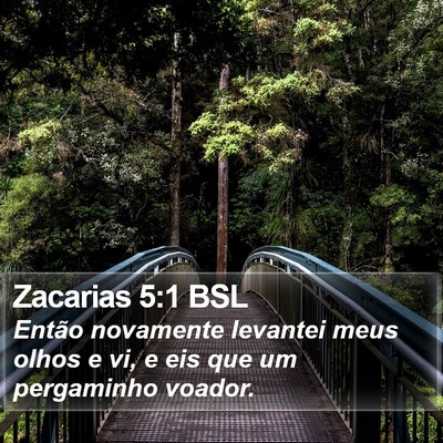 Zacarias 5:1 BSL Bible Verse Image