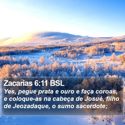 Zacarias 6:11 BSL Bible Verse Image
