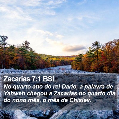 Zacarias 7:1 BSL Bible Verse Image