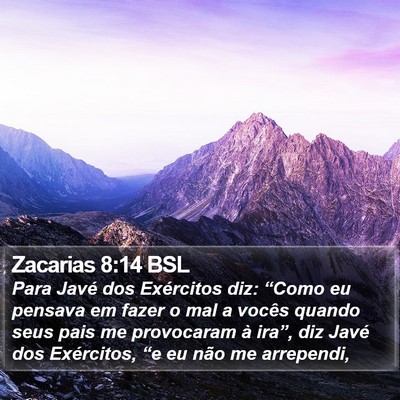 Zacarias 8:14 BSL Bible Verse Image