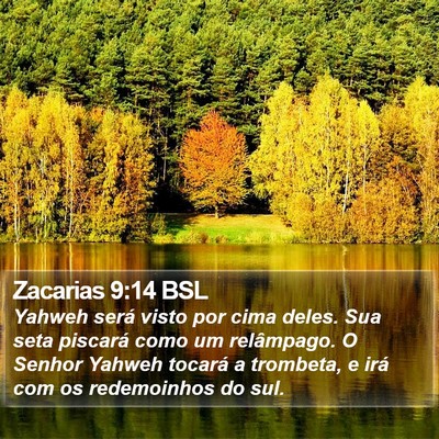 Zacarias 9:14 BSL Bible Verse Image