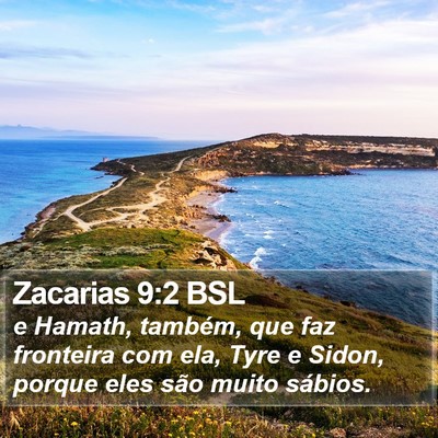 Zacarias 9:2 BSL Bible Verse Image