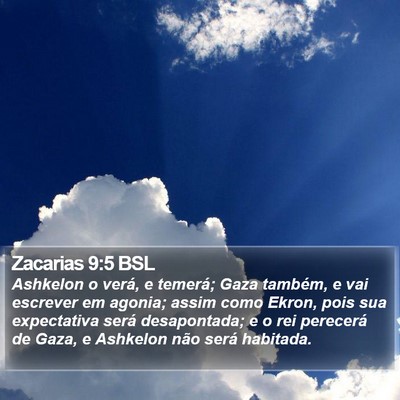 Zacarias 9:5 BSL Bible Verse Image