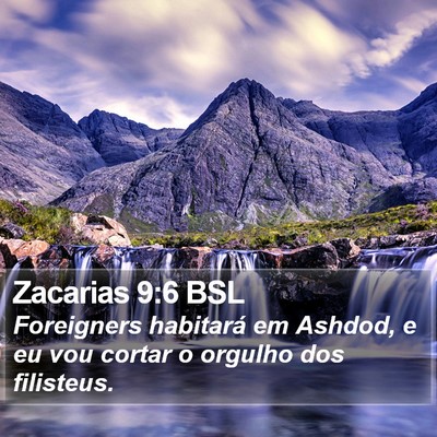 Zacarias 9:6 BSL Bible Verse Image