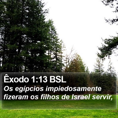 Êxodo 1:13 BSL Bible Verse Image