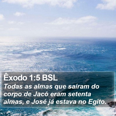 Êxodo 1:5 BSL Bible Verse Image