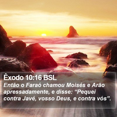 Êxodo 10:16 BSL Bible Verse Image