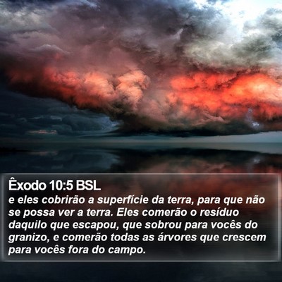 Êxodo 10:5 BSL Bible Verse Image