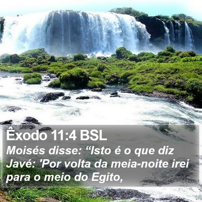 Êxodo 11:4 BSL Bible Verse Image