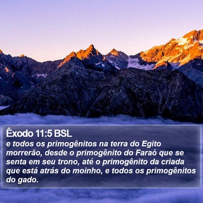 Êxodo 11:5 BSL Bible Verse Image