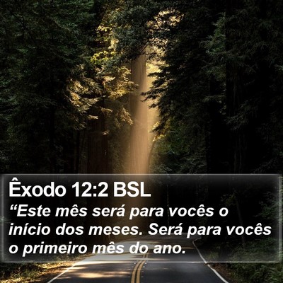 Êxodo 12:2 BSL Bible Verse Image