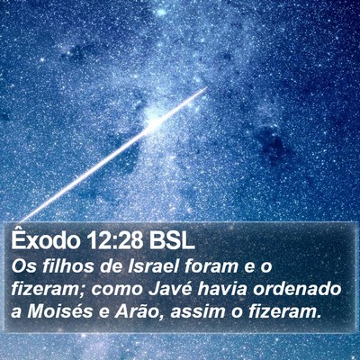 Êxodo 12:28 BSL Bible Verse Image