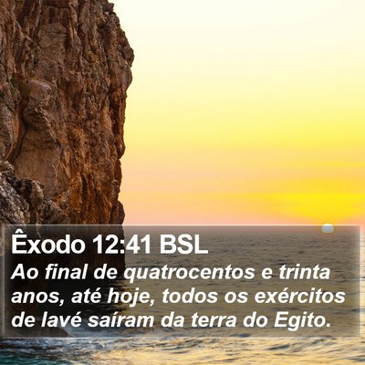 Êxodo 12:41 BSL Bible Verse Image