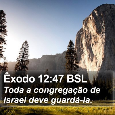 Êxodo 12:47 BSL Bible Verse Image