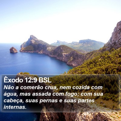 Êxodo 12:9 BSL Bible Verse Image