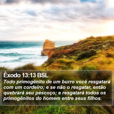 Êxodo 13:13 BSL Bible Verse Image