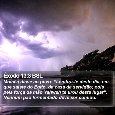 Êxodo 13:3 BSL Bible Verse Image