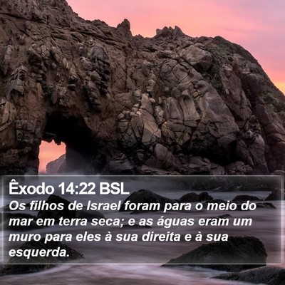 Êxodo 14:22 BSL Bible Verse Image