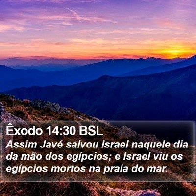 Êxodo 14:30 BSL Bible Verse Image