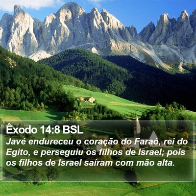 Êxodo 14:8 BSL Bible Verse Image