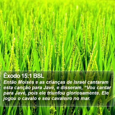 Êxodo 15:1 BSL Bible Verse Image