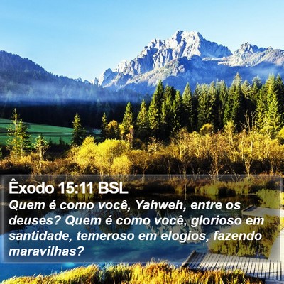 Êxodo 15:11 BSL Bible Verse Image
