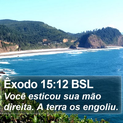 Êxodo 15:12 BSL Bible Verse Image