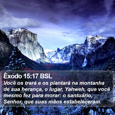 Êxodo 15:17 BSL Bible Verse Image