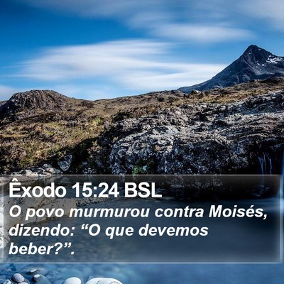 Êxodo 15:24 BSL Bible Verse Image
