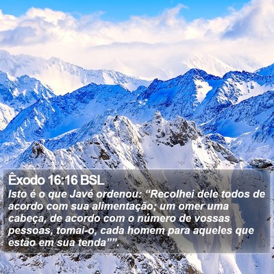 Êxodo 16:16 BSL Bible Verse Image