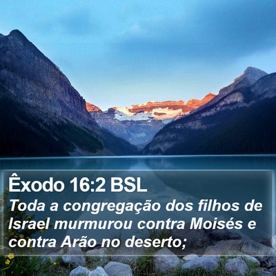 Êxodo 16:2 BSL Bible Verse Image