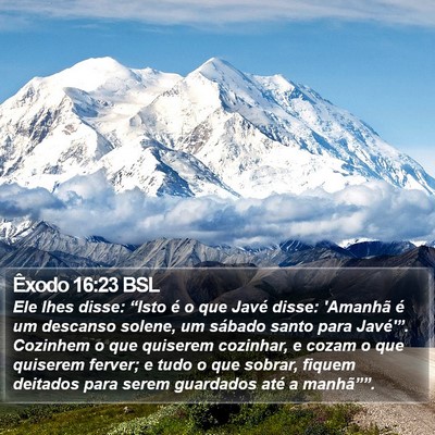 Êxodo 16:23 BSL Bible Verse Image