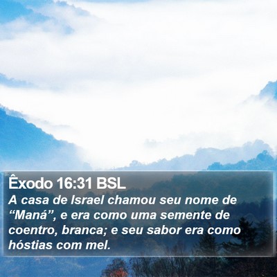 Êxodo 16:31 BSL Bible Verse Image