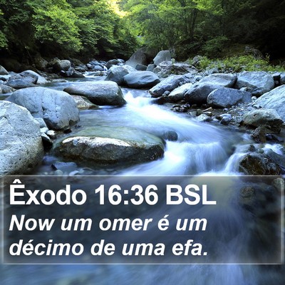 Êxodo 16:36 BSL Bible Verse Image