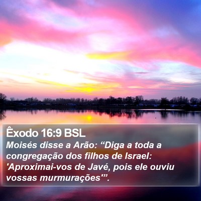 Êxodo 16:9 BSL Bible Verse Image