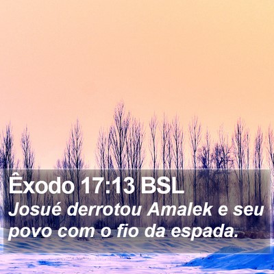 Êxodo 17:13 BSL Bible Verse Image