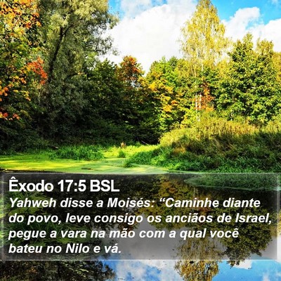 Êxodo 17:5 BSL Bible Verse Image