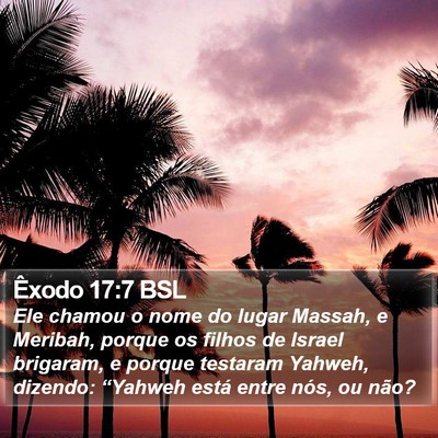Êxodo 17:7 BSL Bible Verse Image