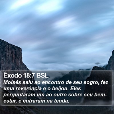 Êxodo 18:7 BSL Bible Verse Image