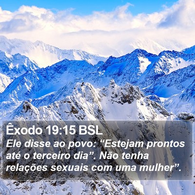 Êxodo 19:15 BSL Bible Verse Image