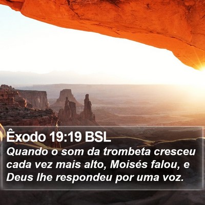 Êxodo 19:19 BSL Bible Verse Image