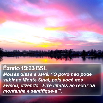 Êxodo 19:23 BSL Bible Verse Image