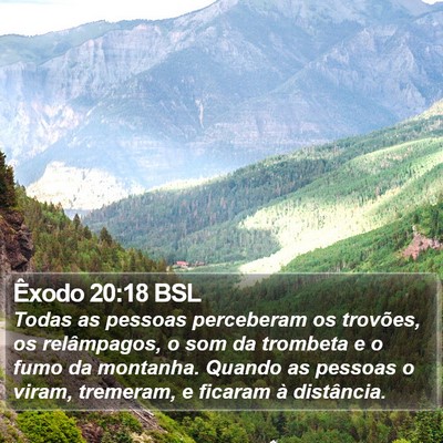 Êxodo 20:18 BSL Bible Verse Image